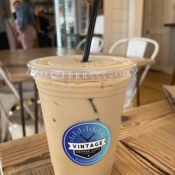 Vintage Coffee Cafe - Iced Vanilla Latte - Coffee & Tea Near Me - Mount Pleasant, South Carolina Vintage Coffee Cafe - Iced Vanilla Latte - Coffee & Tea Near Me - Mount Pleasant, South Carolina