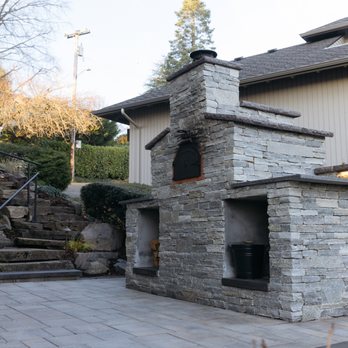 Sage Landscapes - pizza oven with counter space on a patio area made with catalina pavers by belgard - Landscaping Near Me - Oregon City, Oregon Sage Landscapes - pizza oven with counter space on a patio area made with catalina pavers by belgard - Landscaping Near Me - Oregon City, Oregon