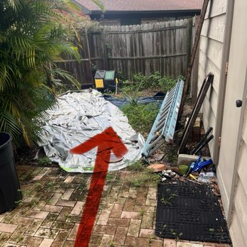 Antonio Barros Pavers - Junk area before - Masonry/Concrete Near Me Antonio Barros Pavers - Junk area before - Masonry/Concrete Near Me