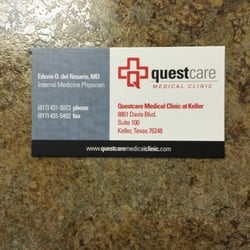 Questcare Medical Clinic at Keller - Business card