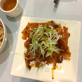 Little Pepper - Thin Sliced Beef Tendon with chili sauce ($7.95): I'm not even a tendon lover, and I enjoyed this - Szechuan Near Me - College Point, New York