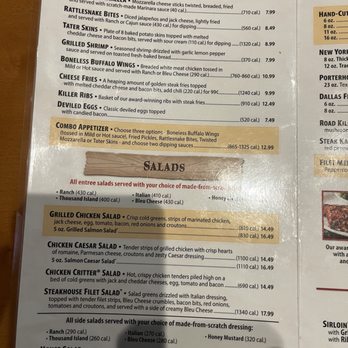Texas Roadhouse - Recent menu - Steakhouses Near Me - Kingwood, Texas Texas Roadhouse - Recent menu - Steakhouses Near Me - Kingwood, Texas
