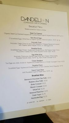 Menu photo 6 Dandelion Conscious Cafe & Catering Irvine, CA