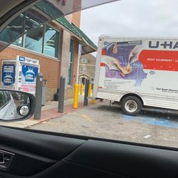 Walgreens - Walgreens in Woodfords.  Note moving trucks (2) in handicap spaces.  UPS apparently.  Shame, shame.