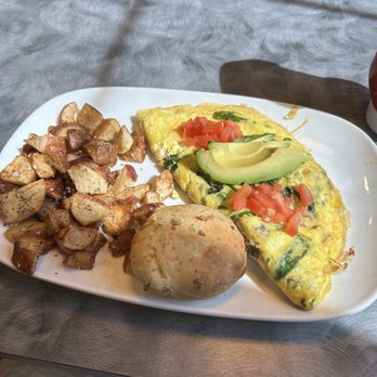 Twisted Biscuit Brunch - Nothing wrong with veggies, biscuit and gone fries. Delicious! - Bars Near Me - Edwardsville, Illinois