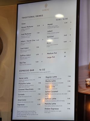 Menu photo 3 Haraz Coffee House Roseville, CA