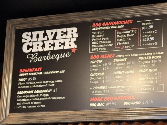 Menu photo 2 Silver Creek Barbeque San Jose, CA Menu photo 2 Silver Creek Barbeque San Jose, CA