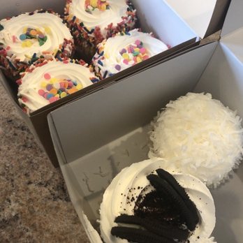Creations by Sabrina - 4 Birthday Cupcakes, Oreo Cupcake, Vanilla Coconut Creme - Bakeries Near Me - Boonton, New Jersey Creations by Sabrina - 4 Birthday Cupcakes, Oreo Cupcake, Vanilla Coconut Creme - Bakeries Near Me - Boonton, New Jersey
