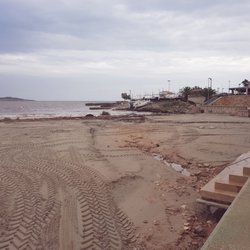 Platja de s'illot - After the heavy rain ( big flood) 09. octobre 2018