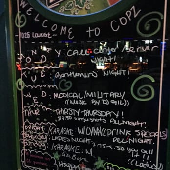 Copz Bar - The daily specials. - Bars Near Me - Harlingen, Texas Copz Bar - The daily specials. - Bars Near Me - Harlingen, Texas