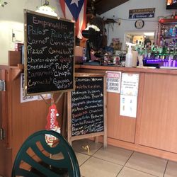 El Badén - Menu partial as they have a plastic menu with more items