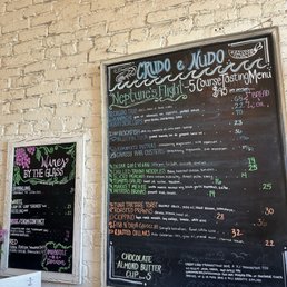 The menu - you take a picture and then choose what to order at your table!