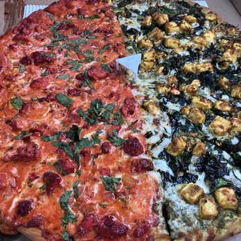 Bombay Pizza & Curry - Butter chicken and Palak Paneer Pizza - Indian Near Me - Beaverton, Oregon