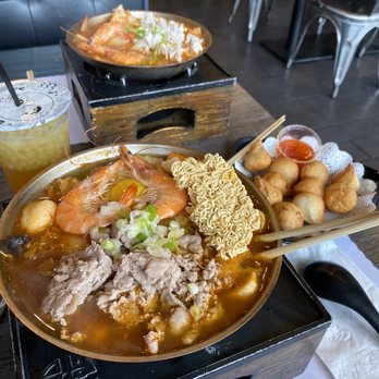 Red Flame - House Special Hot Pot, Thai Hot Pot & Fried Golden Fishball, Passion Fruit Tea - Hot Pot Near Me - Westminster, California Red Flame - House Special Hot Pot, Thai Hot Pot & Fried Golden Fishball, Passion Fruit Tea - Hot Pot Near Me - Westminster, California