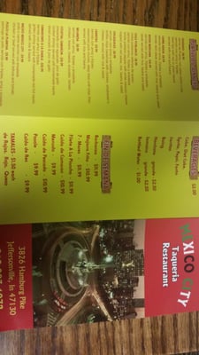 Menu photo 2 Mexico City Restaurant Jeffersonville, IN Menu photo 2 Mexico City Restaurant Jeffersonville, IN