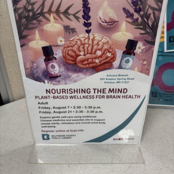 Baltimore County Public Library - Arbutus Branch - Upcoming event - Libraries Near Me - Arbutus, Maryland