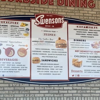 Swensons Drive-In - It's all there on the menu! - Fast Food Near Me - Reynoldsburg, Ohio Swensons Drive-In - It's all there on the menu! - Fast Food Near Me - Reynoldsburg, Ohio