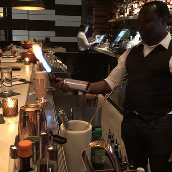 Rye Bar - Fig and rose drink - Whiskey Bars Near Me - Indianapolis, Indiana