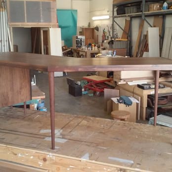 Dufficy Fine Carpentry And Design - Back view of our desk in the workshop - General Contractors Near Me - San Francisco, California Dufficy Fine Carpentry And Design - Back view of our desk in the workshop - General Contractors Near Me - San Francisco, California