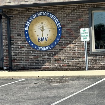 BMV - Logo on side of building - Departments of Motor Vehicles Near Me - Indianapolis, Indiana