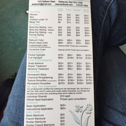 Studio Orlo - Pricing menu