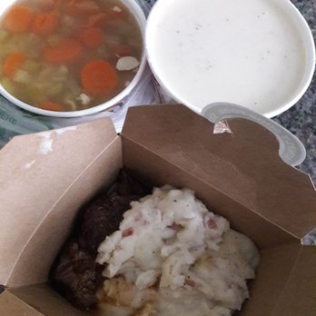 Barons Market Menifee - Classic Chicken Noodle, Clam Chowder and food from the hot bar. - Grocery Near Me - Menifee, California