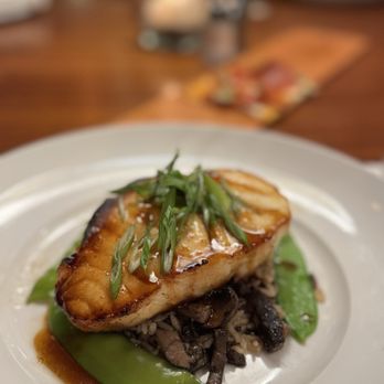 Seasons 52 - Brick Oven-Roasted Chilean Sea Bass - New American Near Me - Costa Mesa, California