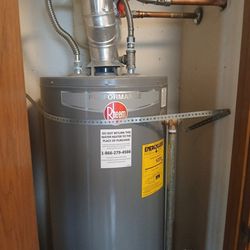 Master Plumbing Robert Holstine  - 40 gallon water heater install