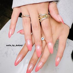 Nails by Ashley - Gel-X ombre with chrome