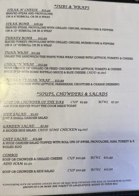 Menu photo 4 Errol Restaurant & Pub Errol, NH