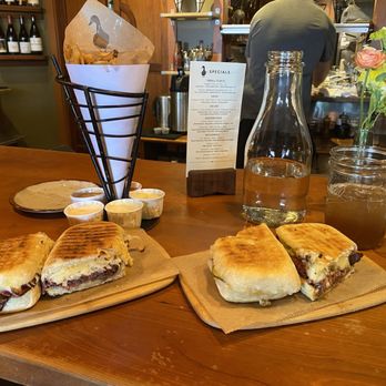 Duckfat - Belgian Fries, Reuben Panini, and Slow Roasted Pulled Pork Cubano Panini. Plus homemade Arnold Palmer! - New American Near Me - Portland, Maine Duckfat - Belgian Fries, Reuben Panini, and Slow Roasted Pulled Pork Cubano Panini. Plus homemade Arnold Palmer! - New American Near Me - Portland, Maine