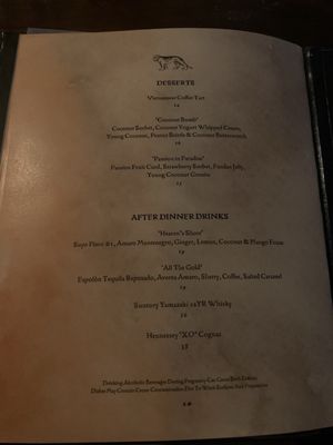 Menu photo 2 The Tyger New York, NY