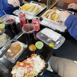 Nachos and Bronx Quesadilla Burger Nachos and Bronx Quesadilla Burger
