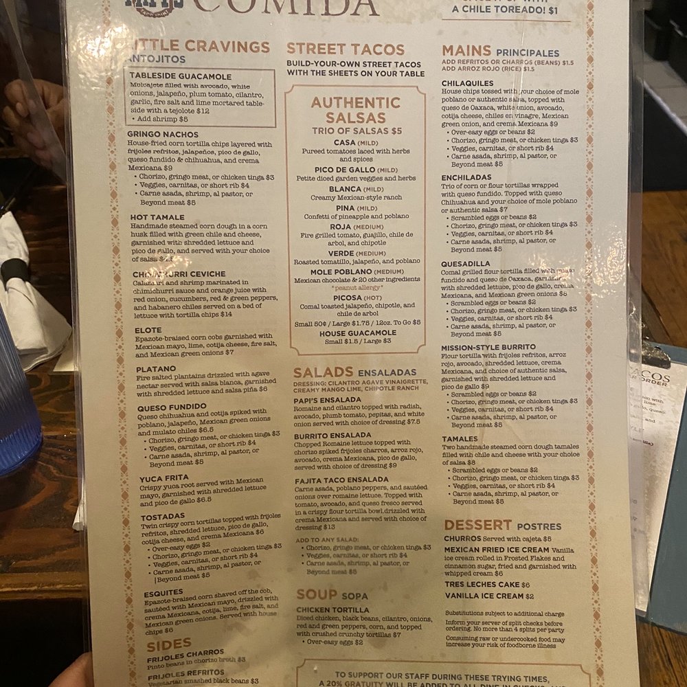 Papi's Tacos - Food menu - Mexican Near Me - Baltimore, Maryland Papi's Tacos - Food menu - Mexican Near Me - Baltimore, Maryland