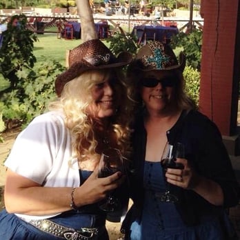 Wiens Cellars - Me and my friend at the backyard BBQ. - Wine Tasting Room Near Me - Temecula, California
