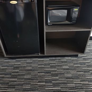 Ramada by Wyndham Marina - The TV sits on the fridge and microwave. No drawers. - Hotels Near Me - Marina, California Ramada by Wyndham Marina - The TV sits on the fridge and microwave. No drawers. - Hotels Near Me - Marina, California
