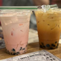 ZAAP Thai Street Food - Strawberry and Thai Milk Tea