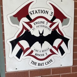 St Petersburg City of Fire Department - Station 3 sign