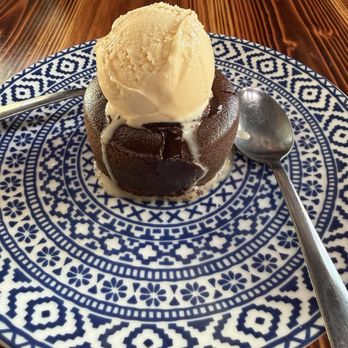 Eatopia Eatery - Chocolate lava cake with ice cream - Ethiopian Near Me - Washington, DC, District of Columbia