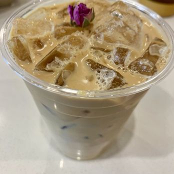 FreeForm Coffee Roasters - Iced pistachio rose latte - Coffee Roasteries Near Me - Sedona, Arizona FreeForm Coffee Roasters - Iced pistachio rose latte - Coffee Roasteries Near Me - Sedona, Arizona