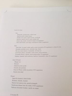 Menu photo 1 Orrery London, XGL