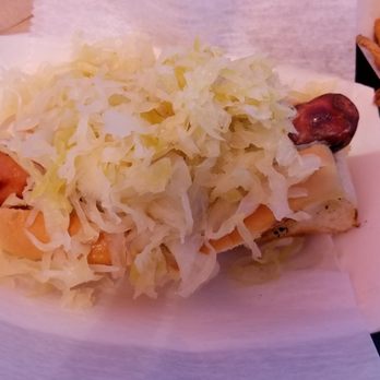 Captain Jack's Roadside Shack - Kraut dog! Bring your own spicy brown mustard! They only have yellow. - Seafood Near Me - Easthampton, Massachusetts Captain Jack's Roadside Shack - Kraut dog! Bring your own spicy brown mustard! They only have yellow. - Seafood Near Me - Easthampton, Massachusetts