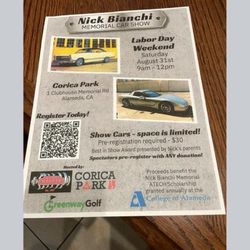 Coleman Trophy & Engraving - Show Flyer and a picture of the plaques provided by this extraordinary individual! Thank You Patrick