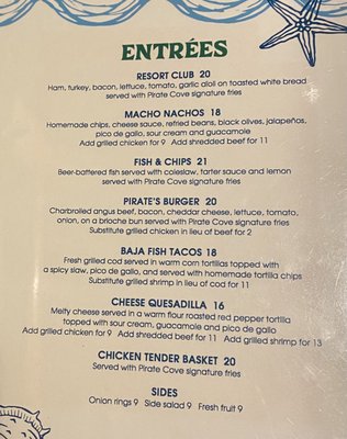 Menu photo 5 Pirate Cove Restaurant Needles, CA