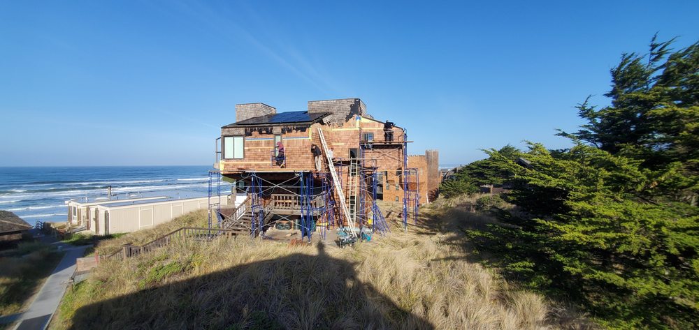 Slide of Neighbor's Roofing