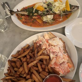 Neptune Oyster - Maine Lobster Roll Sandwich and Whole Roasted Rockport Mackerel - Seafood Near Me - Boston, Massachusetts Neptune Oyster - Maine Lobster Roll Sandwich and Whole Roasted Rockport Mackerel - Seafood Near Me - Boston, Massachusetts