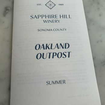 Sapphire Hill Winery - Wine Tasting Room Near Me - Oakland, California Sapphire Hill Winery - Wine Tasting Room Near Me - Oakland, California