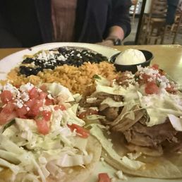 Carnitas and fish taco