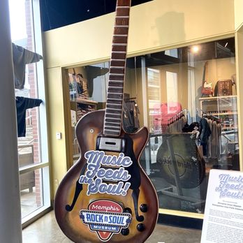 Memphis Rock n Soul Museum - Giant Guitar in Entrance - Museums Near Me - Memphis, Tennessee Memphis Rock n Soul Museum - Giant Guitar in Entrance - Museums Near Me - Memphis, Tennessee