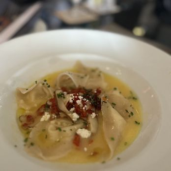 Mitchell's Ocean Club - Goat cheese ravioli w mushrooms and heavenly sauce! - Steakhouses Near Me - Columbus, Ohio Mitchell's Ocean Club - Goat cheese ravioli w mushrooms and heavenly sauce! - Steakhouses Near Me - Columbus, Ohio